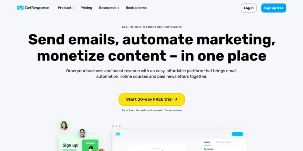 GetResponse 30-Day Free Trial
