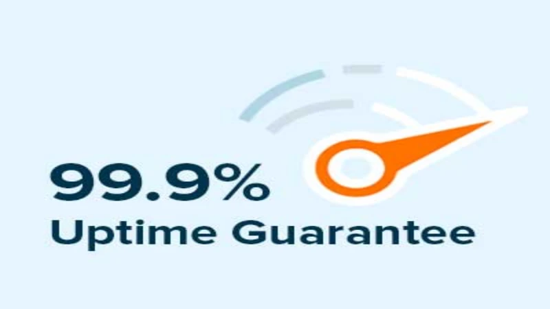 99.9% uptime guarantee 