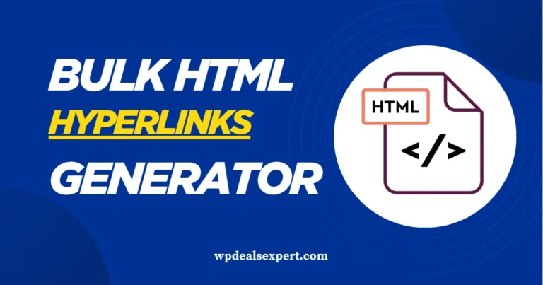 Bulk HTML Hyperlinks Generator