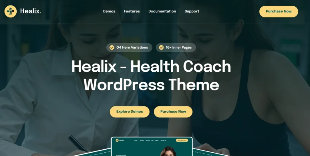 Healix WordPress Theme Review 2026 β A Health Coach Site Done Right? Healix WordPress Theme Review