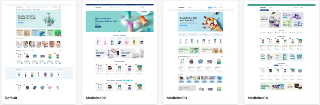 HealthMart WordPress Theme Review β Is It Worth $29 for Your Pharmacy Store? HealthMart 4 demo layouts