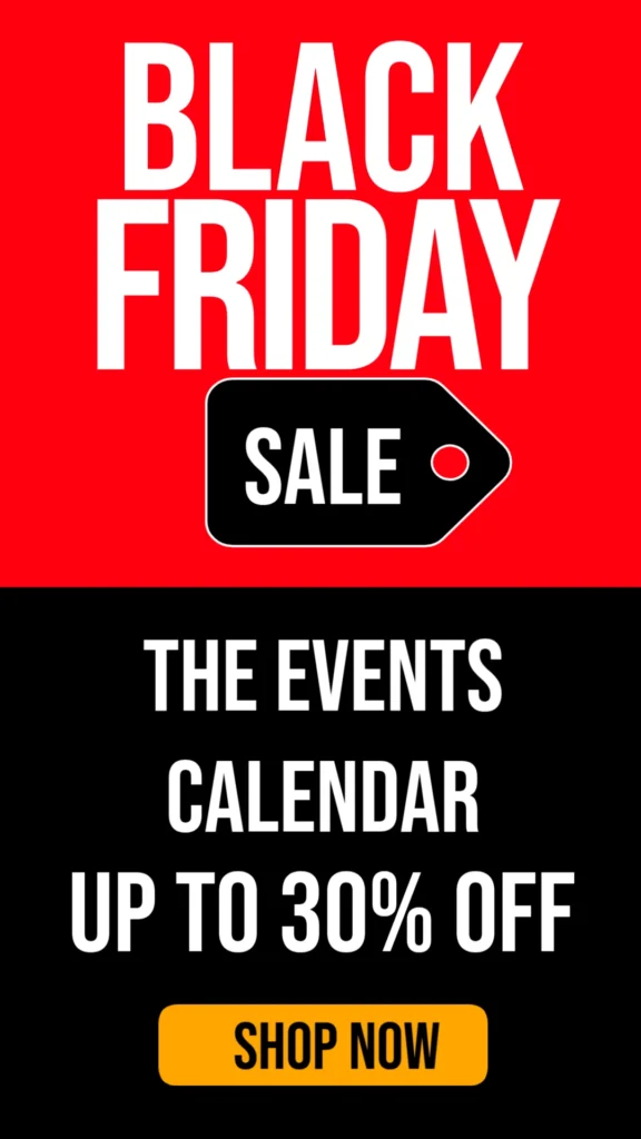 The Events Calendar Black Friday Deal 2025: Save 30% on All Plans & Bundles!