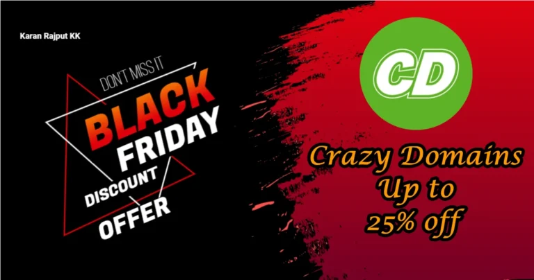 Crazy Domains Black Friday Deal 2025: Stack and Save Up to 25% OFF!